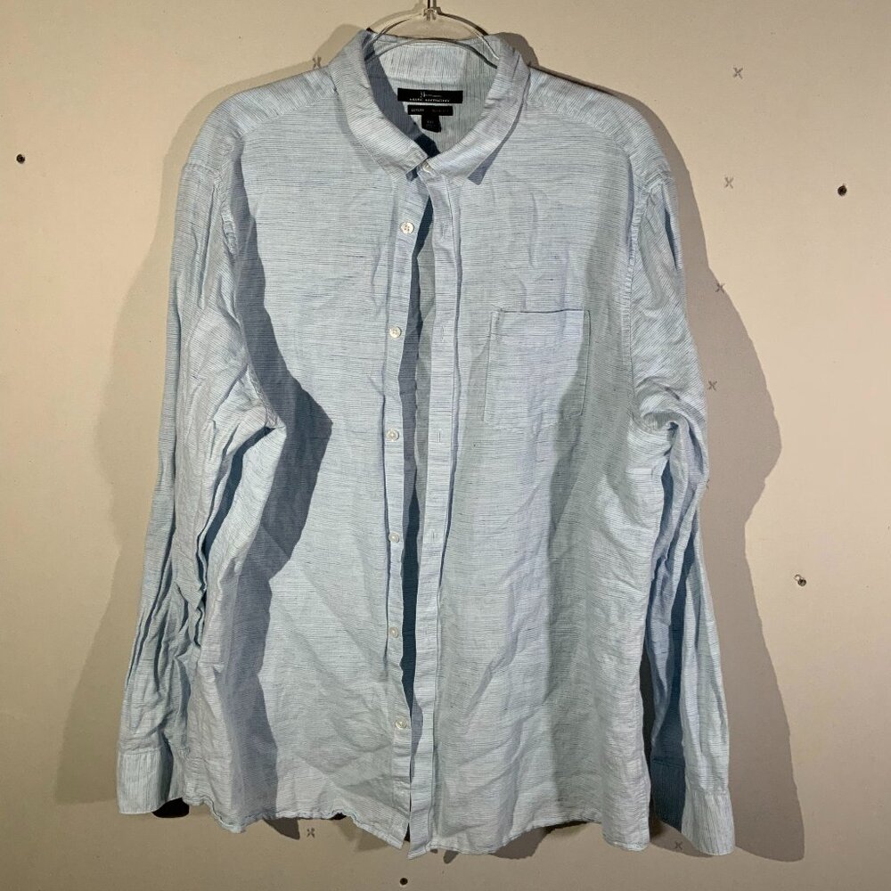 Marc Anthony Button Down Shirt Mens XXL Slim Fit Luxury Collar